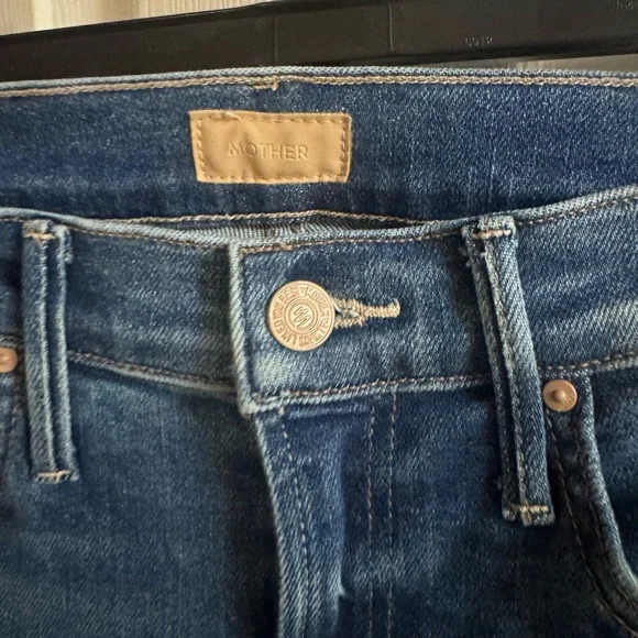 Mother The Double Insider Heel Jeans size 25 in Opposites Attract - Picture 7 of 8